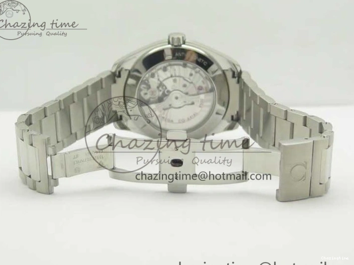 0307 Aqua Terra 150M SS VSF 1:1 Best Edition White Textured Dial Silver Markers on SS Bracelet A8500 Super Clone Chic 8041